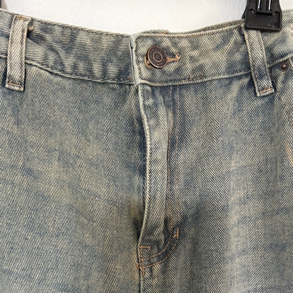 PacSun Faded Blue Denim Pants- Jessie High Rise Baggy - Picture 6 of 11